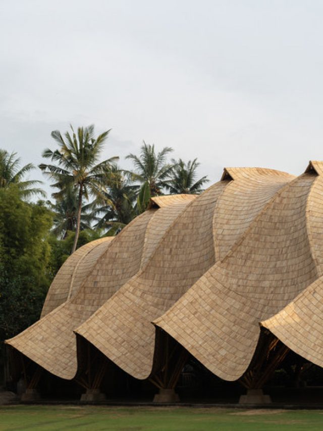 Ginásio De Esportes Feito de Bambu é Sucesso em Bali