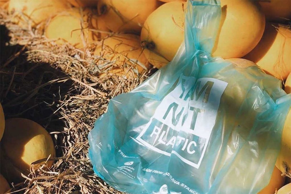 sacola de plastico organica
