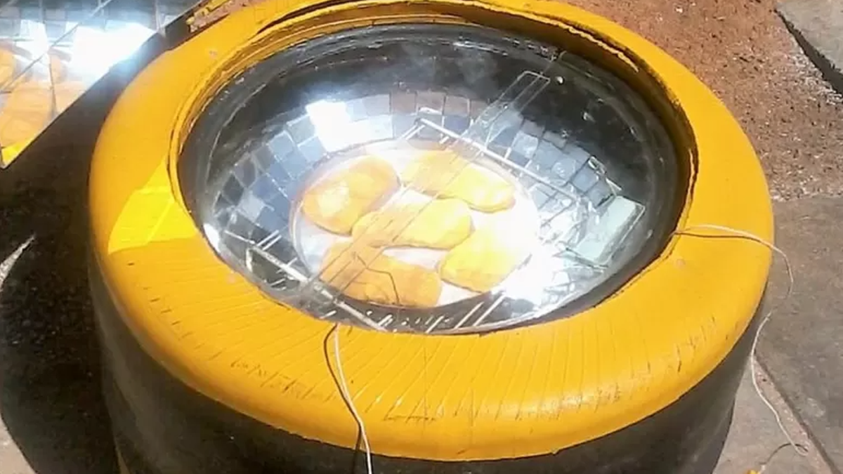 Fogão Solar Feito de Sucata: Projeto Brasileiro