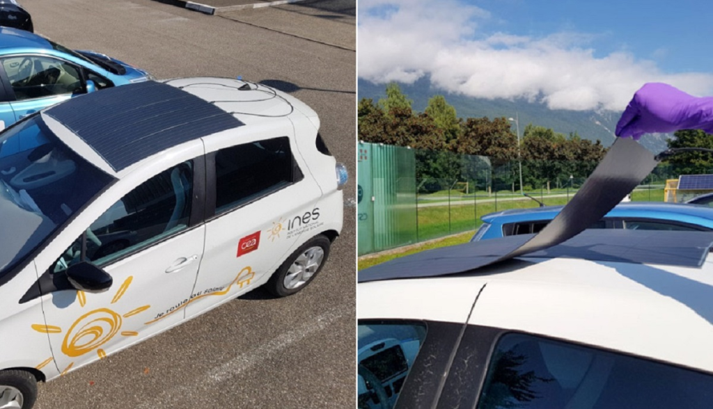carro elétrico película solar