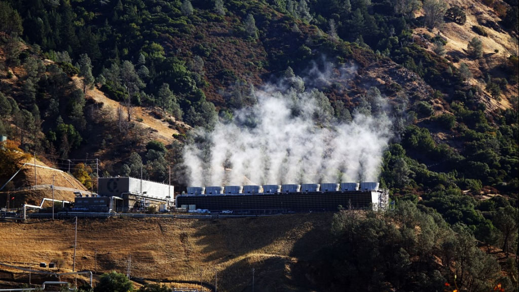 usina de energia geotérmica The Geysers, Califórnia, EUA