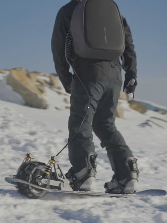 Conheça o Snowboard Elétrico da Cyrusher que Chega a 50 km/h