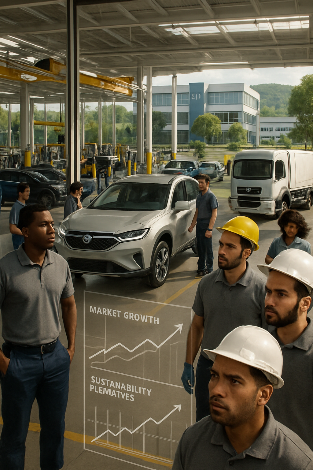 Imagem da fábrica da GWM carros elétricos no brasil