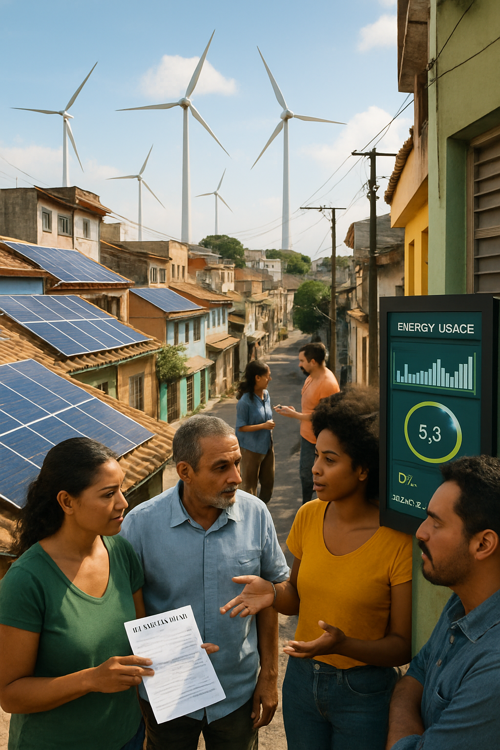 Gráfico representativo energia limpa