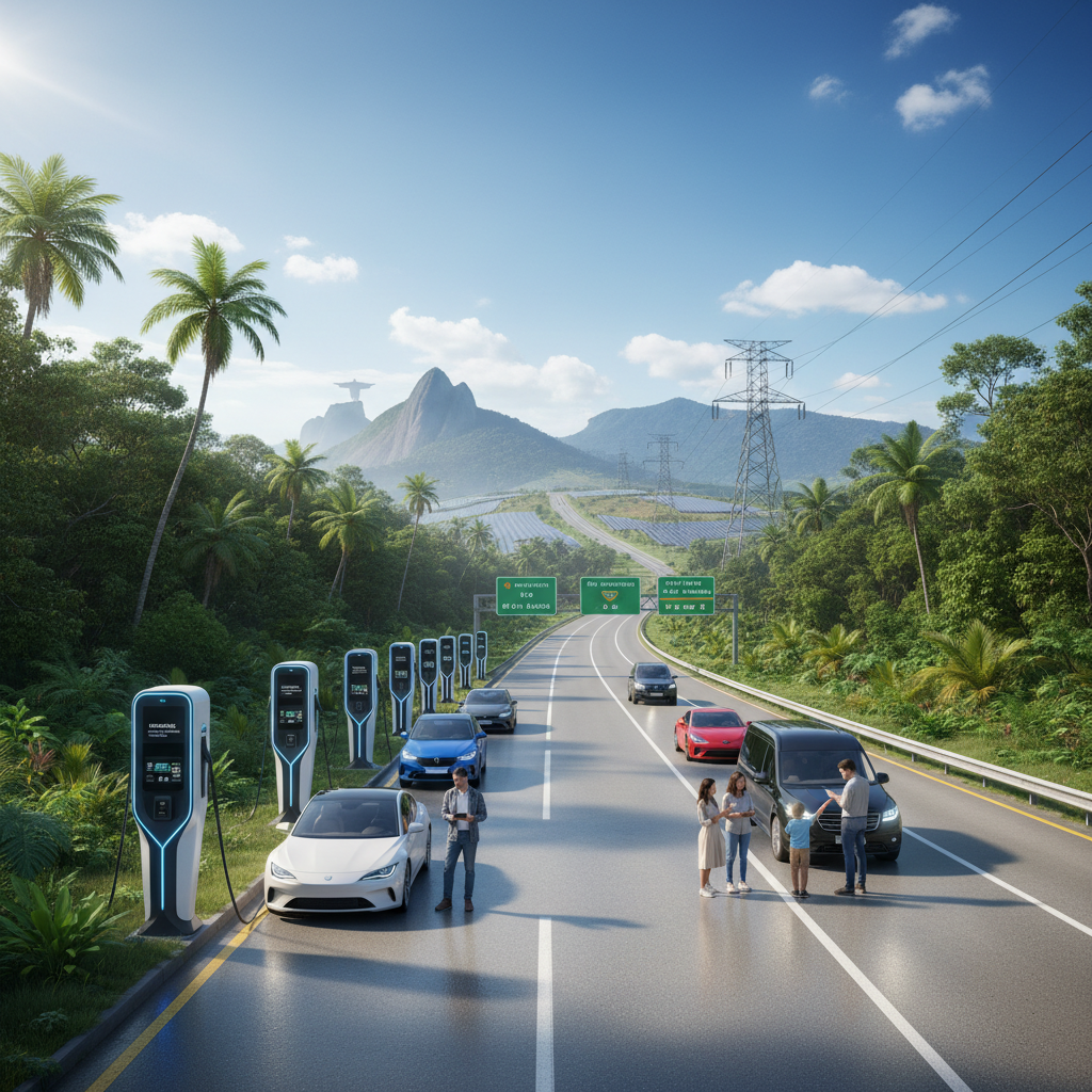 Carregadores ultrarrápidos nas rodovias