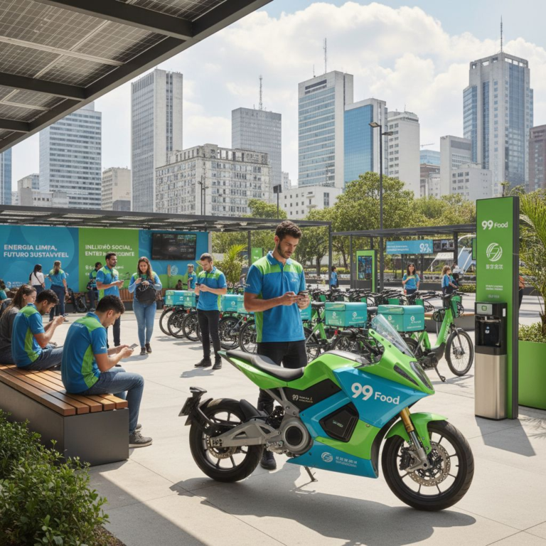 99 Food: R$ 2 Bi e Motos Elétricas para Entregadores