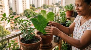 Portal EkkoGreen - Sustentabilidade, Energia Limpa e ESG no Brasil 4 Plantas Alimenticias Nao Convencionais cultivadas em varanda de apartamento