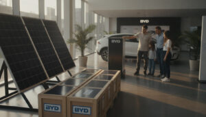 BYD Passa a Vender Kits de Energia Solar em Suas Concessionárias