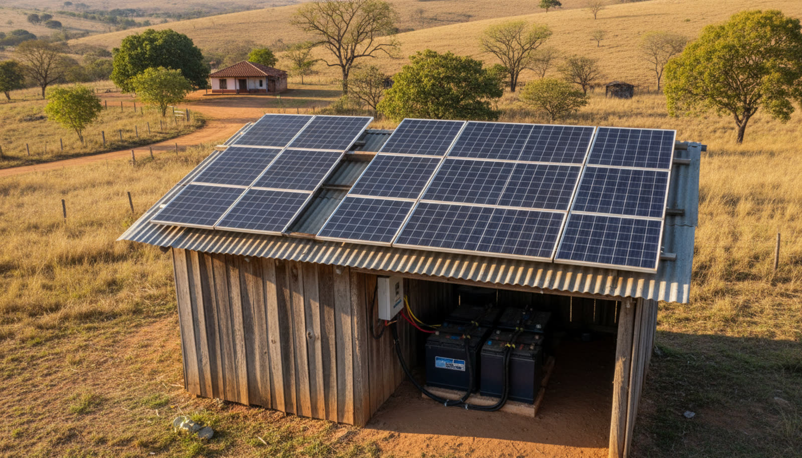 Painel Solar para Sítio sem Rede Elétrica: Sistema Off-grid em 2026 3 Painel Solar para Sítio sem Rede Elétrica: Sistema Off-grid em 2026