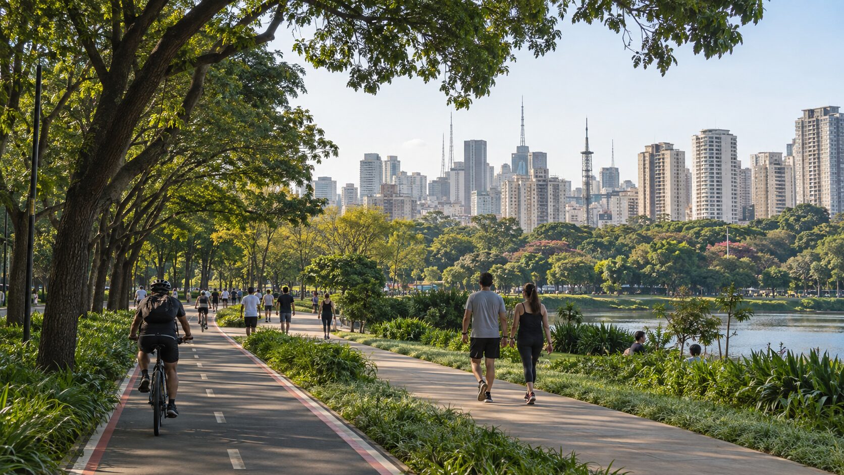 Energia e sustentabilidade em São Paulo: tarifa, clima e decisões práticas 3 Área verde urbana com infraestrutura de drenagem e arborização em São Paulo