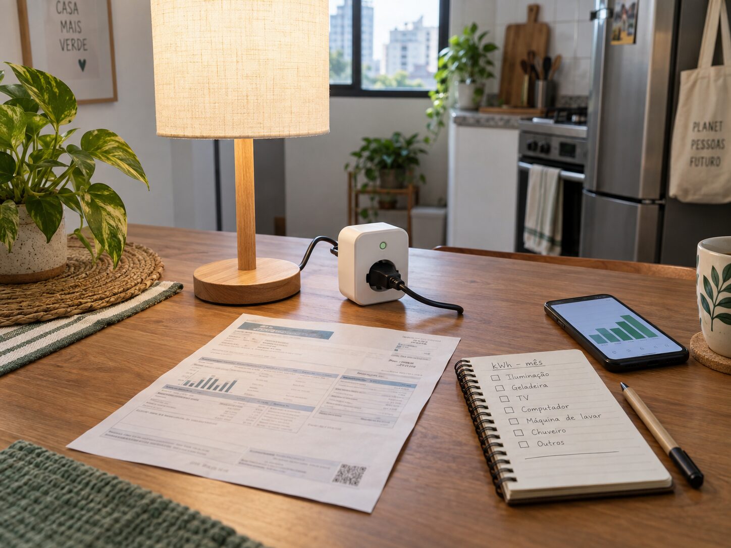 Energia e sustentabilidade em São Paulo: tarifa, clima e decisões práticas 2 Pessoa conferindo o consumo de energia em um medidor residencial