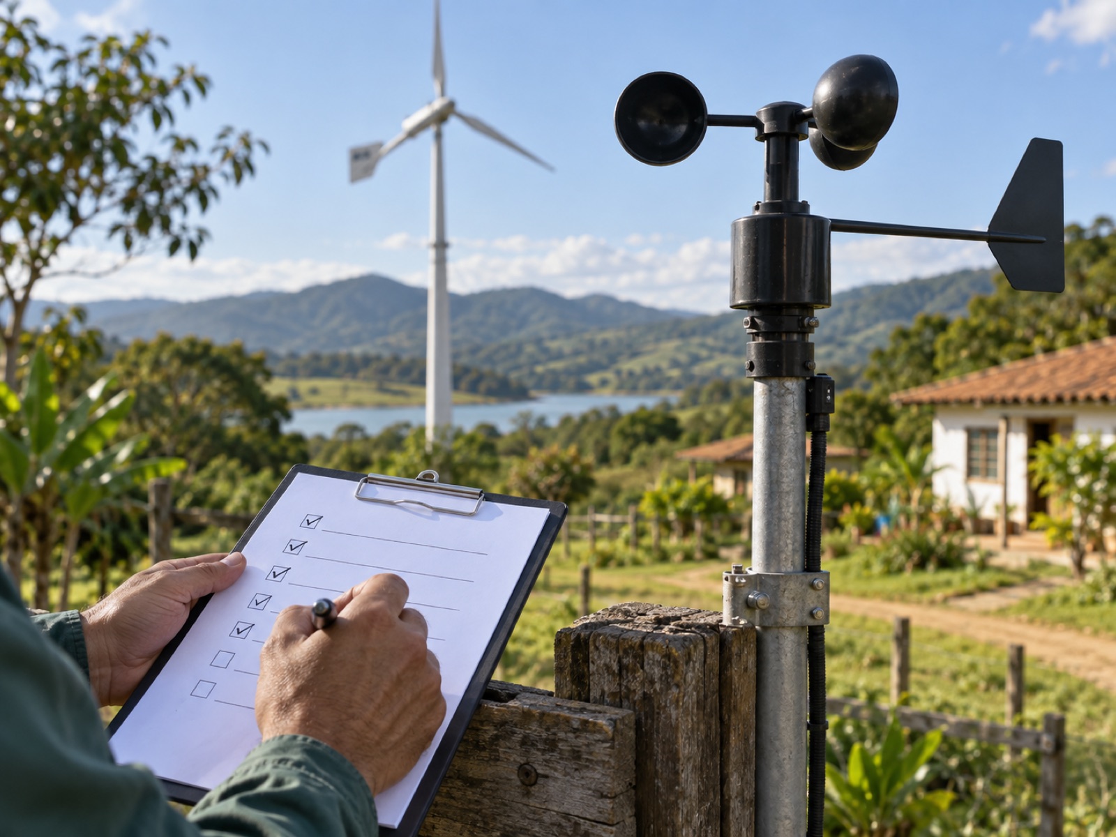 Wekraft 15 kW: como avaliar uma turbina eólica para área aberta 2 Imagem de apoio editorial: instalação em área aberta